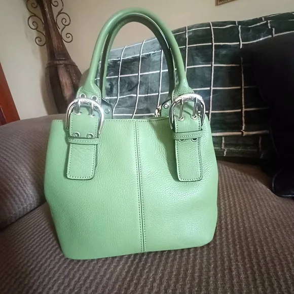 TIGNANELLO GENUINE PEBBLE LEATHER BAG-SMALL-(NWOT) - Picture 1 of 5